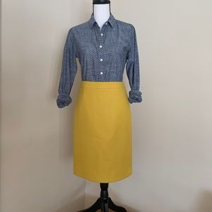 Mustard AND black pencil skirts